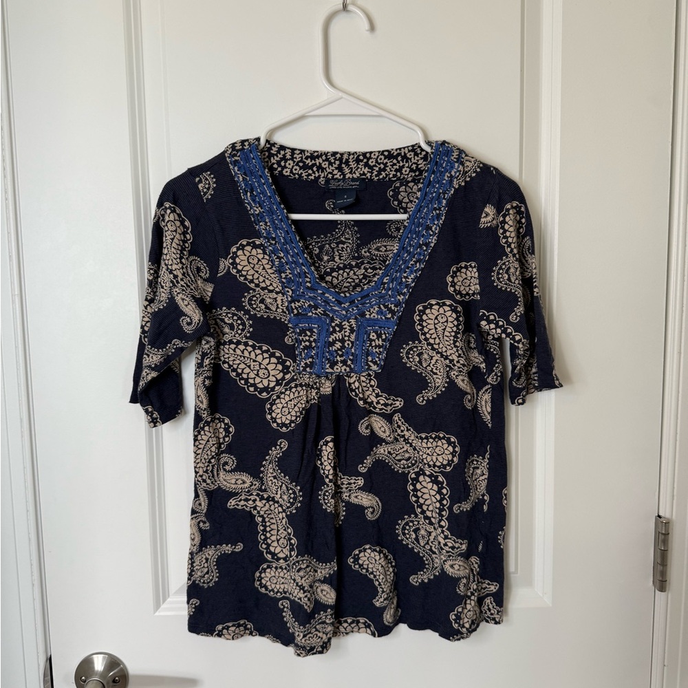 Lucky Brand Paisley Blouse